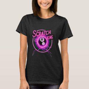 Acht Ball Biljart Moederdag Pool Hall Scratc T-shirt
