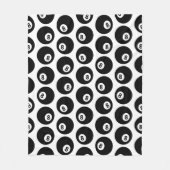Acht-Ball Billiards Pool Patroon CUSTOOR Fleece Deken (Voorkant)