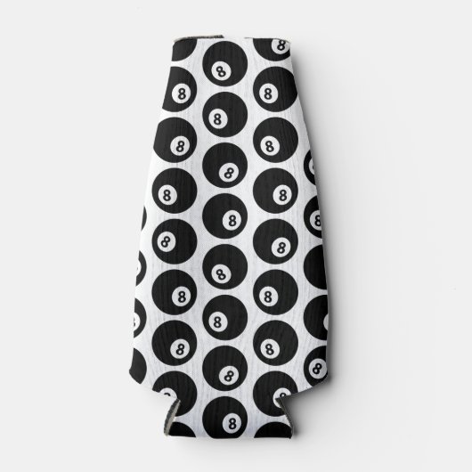 Acht-Ball Billiards Pool Patroon CUSTOOR Flesjeskoeler (Voorkant)