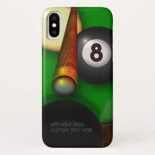 Acht balpool en Billiards iPhone X Hoesje