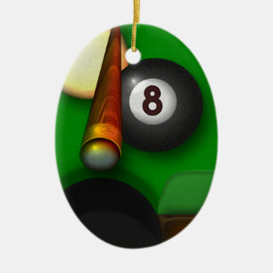 Acht balpool en Billiards op maat Keramisch Ornament