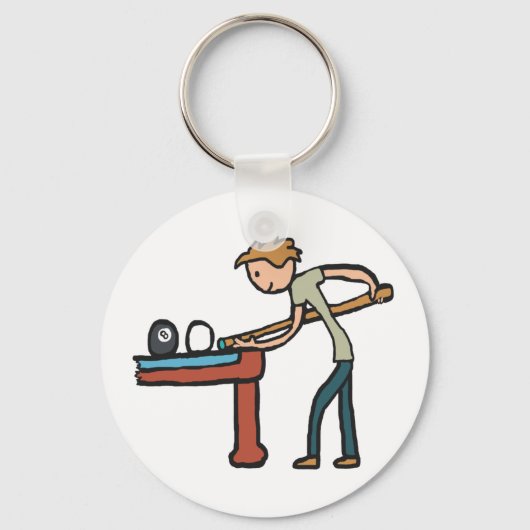 Acht balpool sleutelhanger (Voorkant)