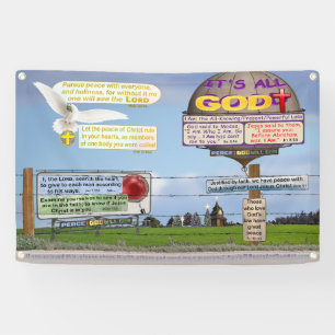 Acht Bijbelverzen om door te leven! Spandoek