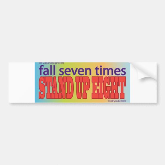 acht bumpersticker (Voorkant)