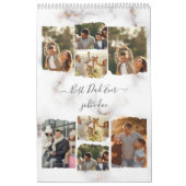 Acht foto's Moderne Elegant Collage Family Love Kalender (Hoes)