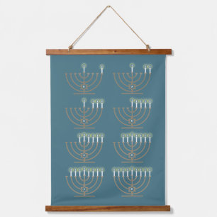 Acht Hanukkah Nights Hanging Tapestry Hangend Wandkleed