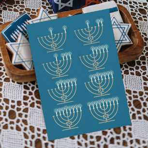 Acht Hanukkah Nights Holiday Kaart