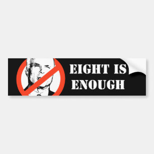 ACHT IS GENOEG BUMPERSTICKER