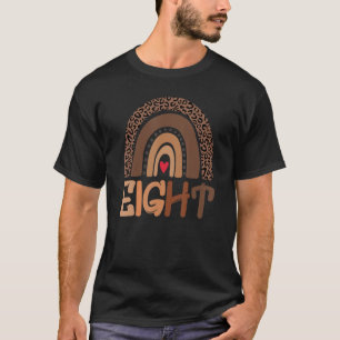 Acht jaar oude regenboog 8e verjaardag Decoraties T-shirt