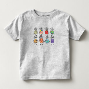 Acht kabelinstallaties kinder shirts