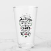 Acht kleine rendiertjes glas (Voorkant)