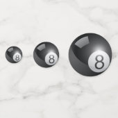 Acht kogelBilliards Party Table Confetti (Achterkanten)