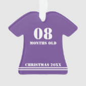 Acht maanden oude kerst ornament (voorkant)