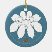 Acht Manx a-Milking... dubbelzijdig Keramisch Ornament (Voorkant)