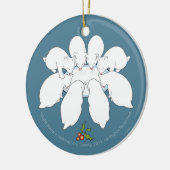 Acht Manx a-Milking... dubbelzijdig Keramisch Ornament (Links)