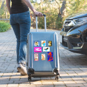 Acht mermaidevariëteiten sticker (Koffer Insitu)