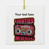 Acht muziekstereo keramisch ornament (Achterkant)