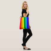 Acht Stripe Rainbow Pride-vlag Draagtas (Op model)