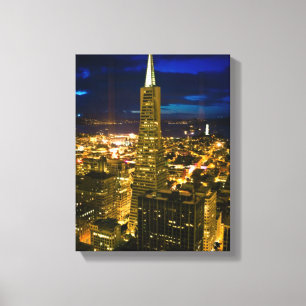Acht uitzicht San Francisco. Canvas Afdruk