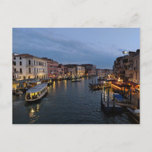 Acht uur op het Grote Kanaal, Venetië, Italië Briefkaart
