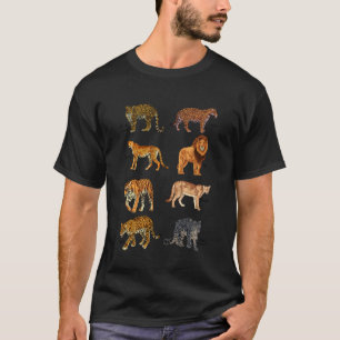 Acht Woeste Wilde Katten - Grote Katten T-shirt
