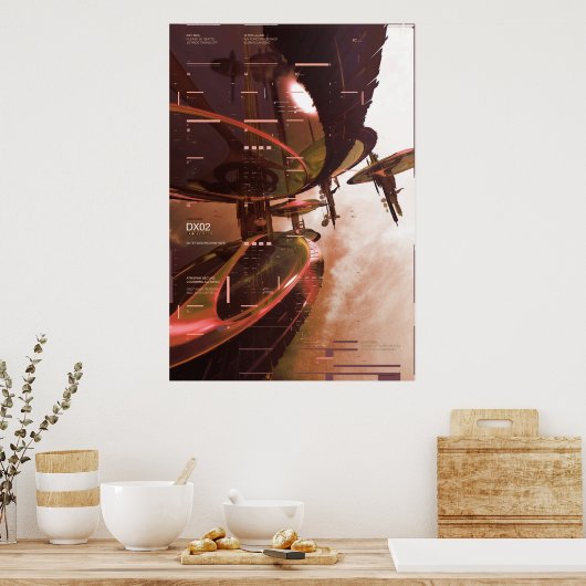 achtboot poster (Keuken)