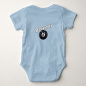 Achter de Acht Bal | Grappig "Achter de 8 Ball" Romper (Achterkant)