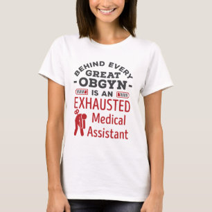 Achter de geweldige OBGYN-assistent T-shirt