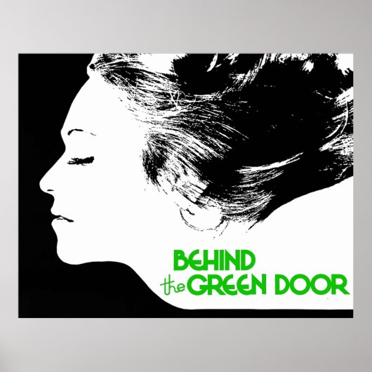 Achter de groene deur poster (Voorkant)