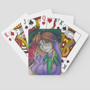 Achter de maskerspeelkaarten pokerkaarten