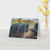 "Achter de Proeverij kamer" Blanco Note Kaart (Gele Bloem)