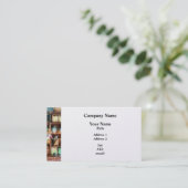 Achter de Teller bij de Algemene Opslag Visitekaartje (Staand voorkant)