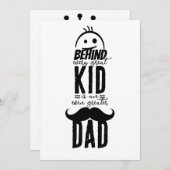 Achter elk geweldig kind: Vaderdag Feestdagenkaart (Voorkant / Achterkant)