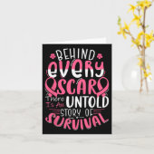 Achter elk litteken onverteld verhaal borstkanker kaart (Gele Bloem)