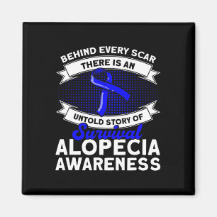 Achter elk litteken Untold Story Support Alopecia Magneet