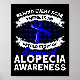Achter elk litteken Untold Story Support Alopecia Poster