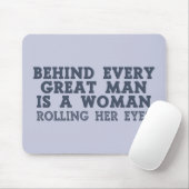 Achter Elk Man aangepaste mousepad Muismat (Met muis)