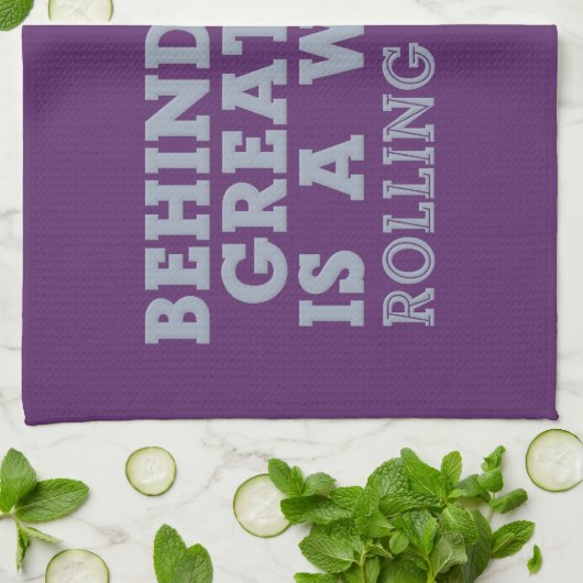 Achter elk Man keukenhanddoek (Gevouwen)