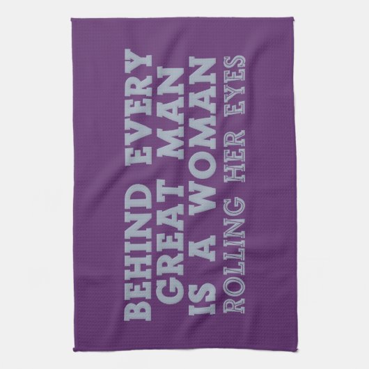 Achter elk Man keukenhanddoek (Verticaal)