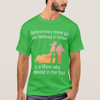 Achter elk paard dat in haar gelooft, staat een ge t-shirt