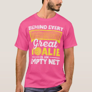 Achter elke goalie staat een lege waterpoel t-shirt