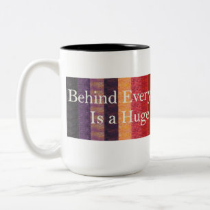 Achter elke goede quilter tweekleurige koffiemok