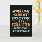 Achter elke grote medisch assistent-arts kaart (Gele Bloem)