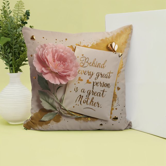 Achter elke grote persoon is geweldig Sierkussen (Creator heeft geüpload)