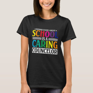 Achter elke grote school zit een raadgever t-shirt