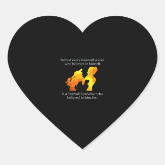 Achter elke honkballer die zichzelf gelooft hart sticker