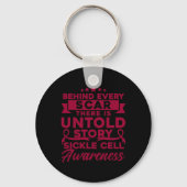 Achter elke scar Sickle Cell Awareness Sleutelhanger (Achterkant)