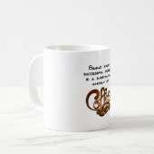 Achter elke succesvolle persoon koffiemok (Voorkant links)