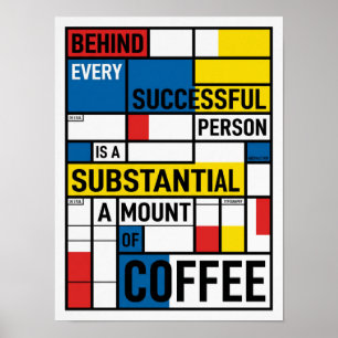 achter elke succesvolle persoon poster