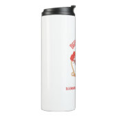 Achter ieder meisje dat in zichzelf gelooft thermosbeker (Gedraaid links)